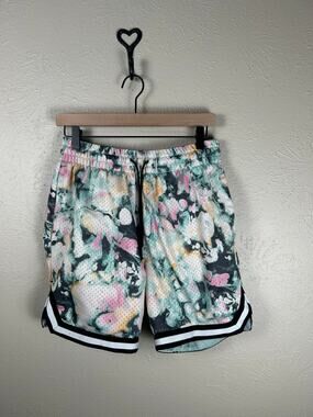 LCKR Shorts Mens Size Medium Colorful Athletic Mesh Workout Lined Gym Athleisure